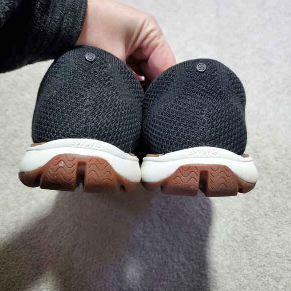 SWIMS Olsen Knit Oxford Shoes Casual Sneakers Lace Up Wingtip Blk Wht Men's 10 - Picture 6 of 9